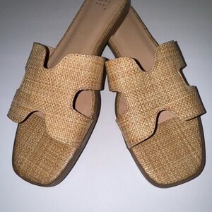 A New Day Tan Woven Sandals